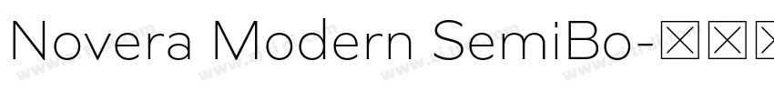Novera Modern SemiBo字体转换